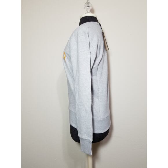 FRYE Women's Fleece Sweatshirt Pullover Sweater w/ Tags XS X-Small Gray NWT - Picture 6 of 12